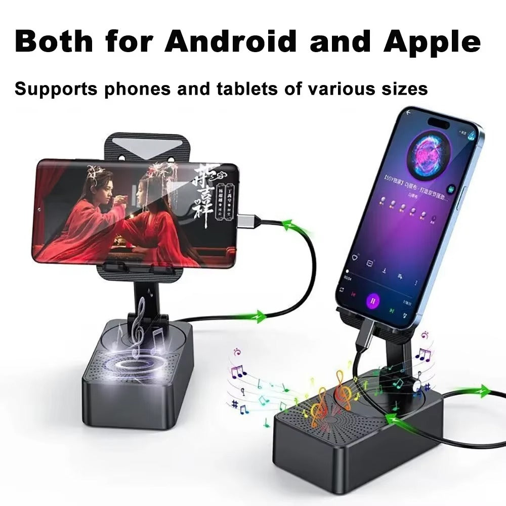 Phone Stand With Bluetooth Speaker