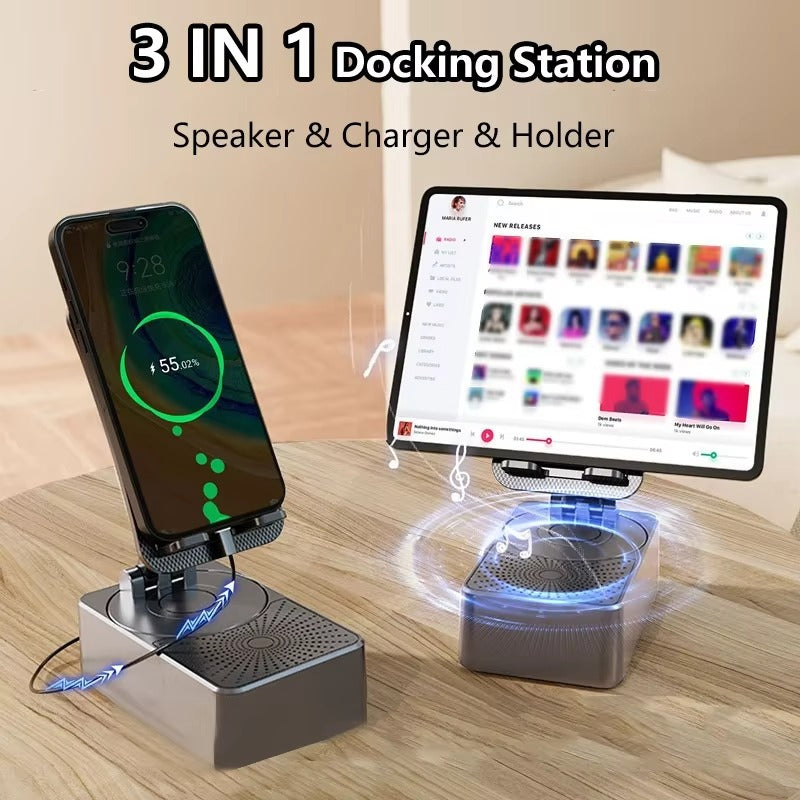 Phone Stand With Bluetooth Speaker